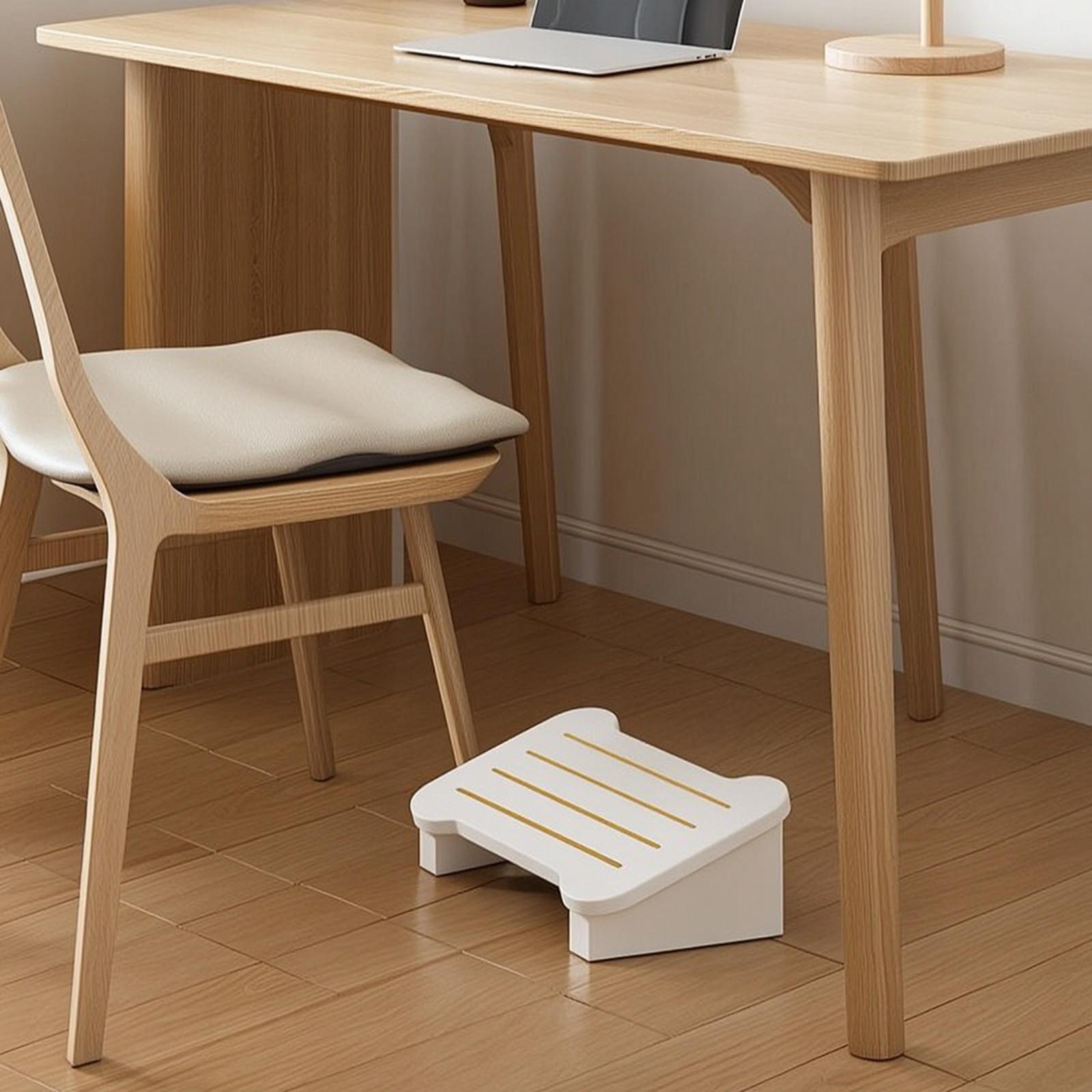 Footrest Under Desk - Raised Under-Desk Footrest Stool Sturdy Under