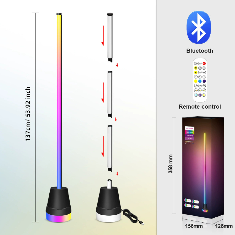 Esports Gaming Remote - 2026 RGB Floor Lamp Bluetooth LED