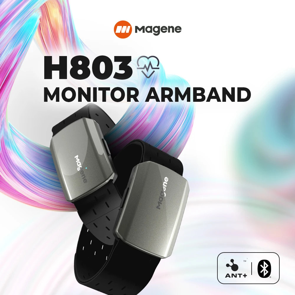 Magene H803 Heart Rate Armband - Dual Monitor Stand ulasan dan harga