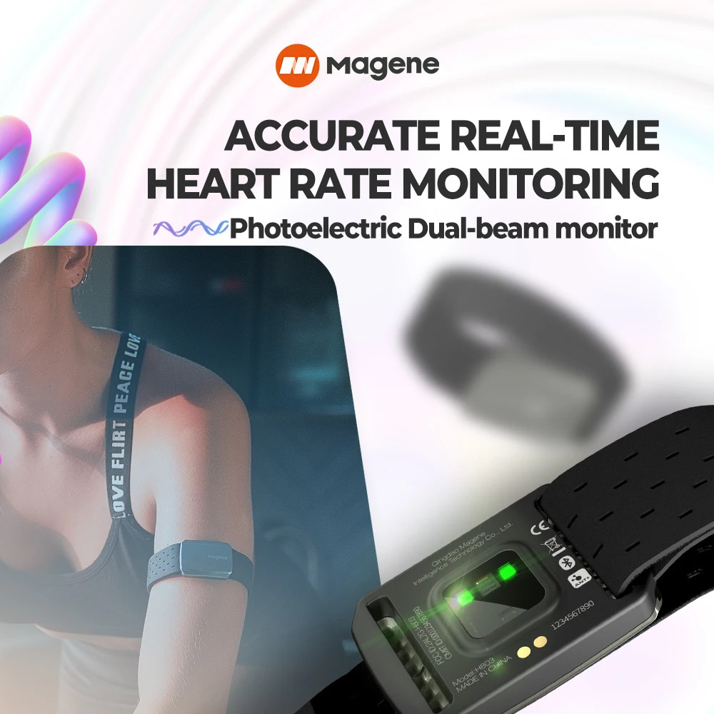 Magene H803 Heart Rate Armband - Dual Monitor Stand ulasan dan harga