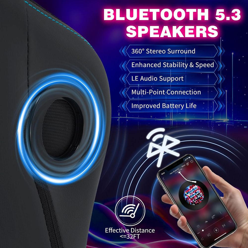 Gaming Chair with LED Lights S - Rgb Gaming Chair ulasan dan harga