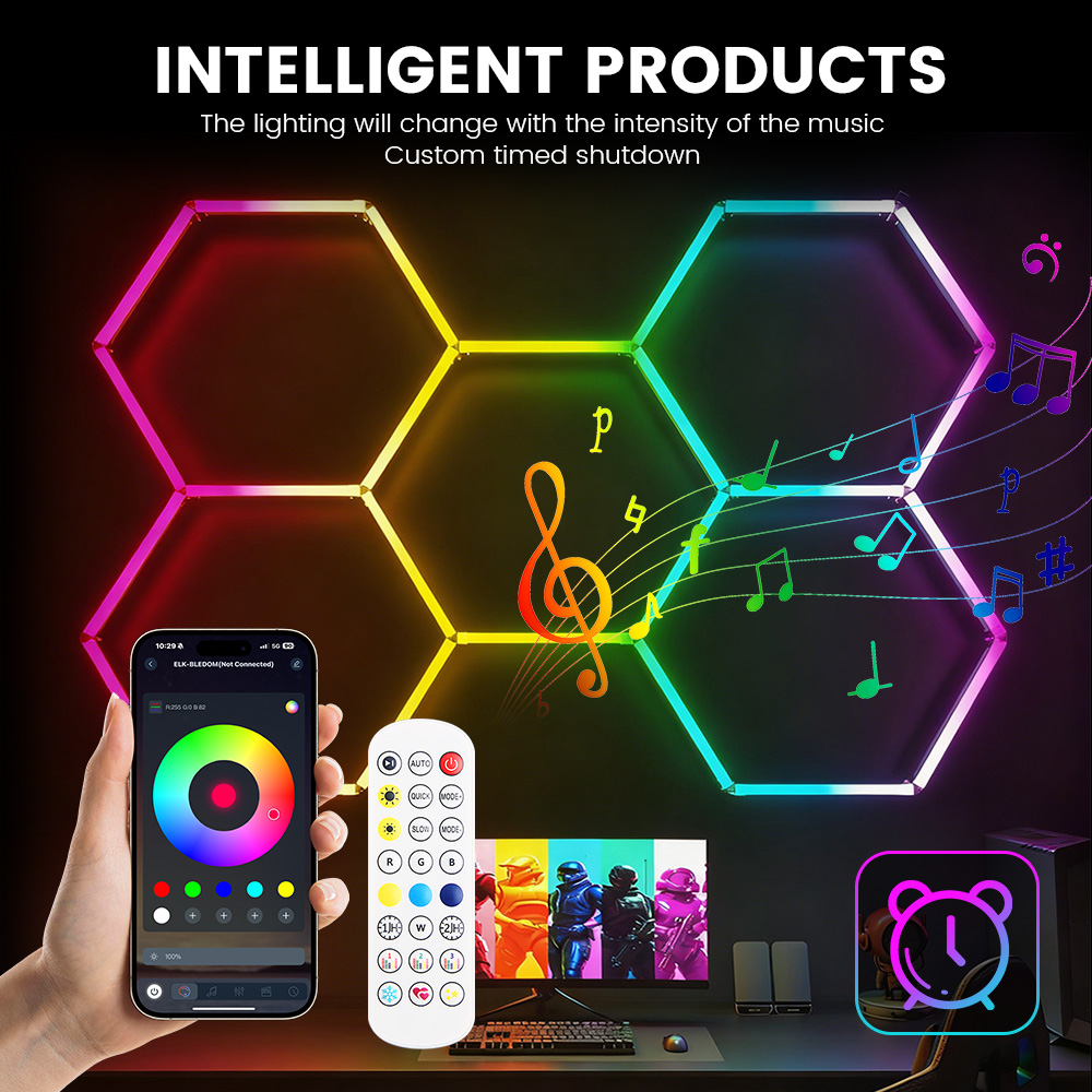 Smart RGB Honeycomb Hexagonal  - Esports Gaming Remote ulasan dan harga