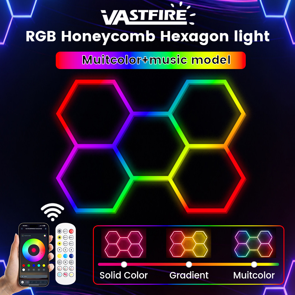 Smart RGB Honeycomb Hexagonal  - Esports Gaming Remote ulasan dan harga