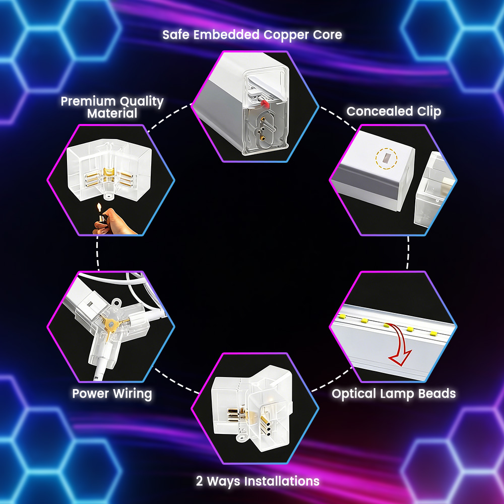 Smart RGB Honeycomb Hexagonal  - Esports Gaming Remote ulasan dan harga