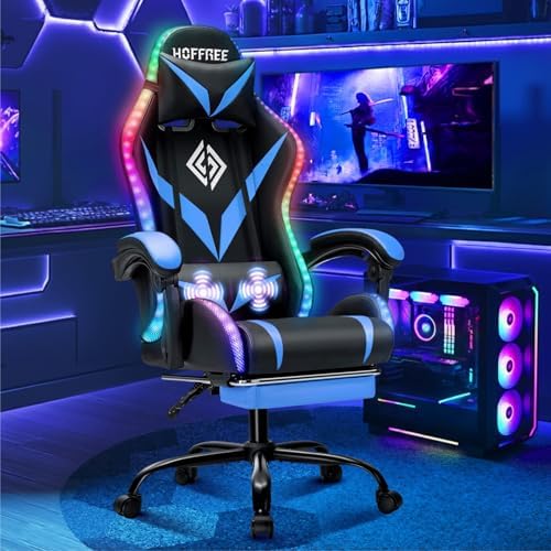 RGB Gaming Chair with Massage  - Rgb Gaming Chair ulasan dan harga