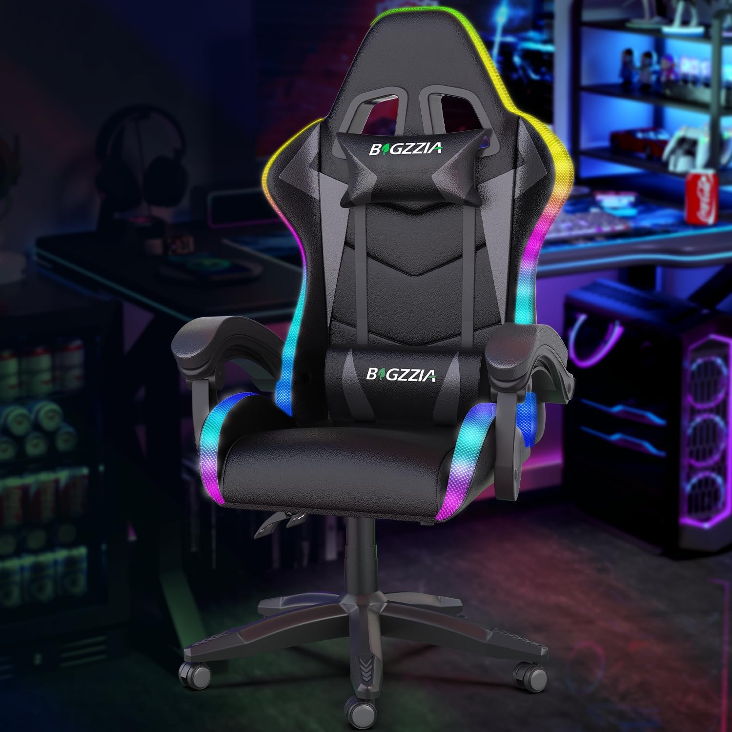 Gaming Chair with RGB LED Ligh - Rgb Gaming Chair ulasan dan harga