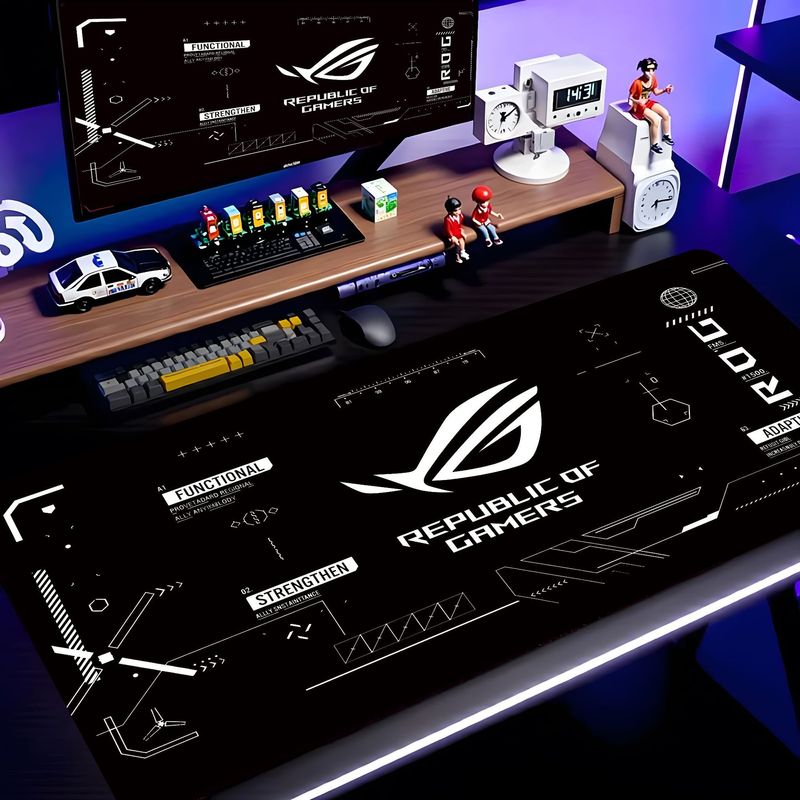 VIKAMA Black Pink ROG Tech Cir - Esports Gaming Logos ulasan dan harga