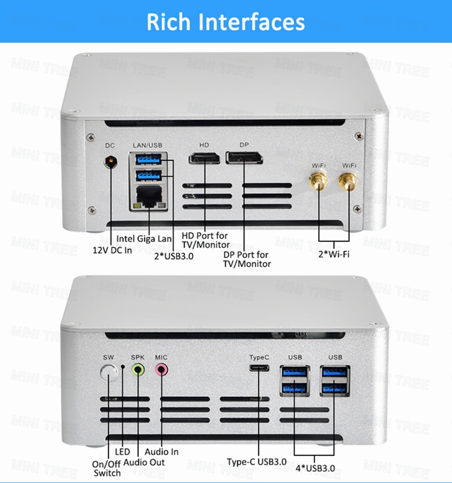 Win11 Mini PC Cube 13Th Gen Co - Intel Cpu Core I7 ulasan dan harga