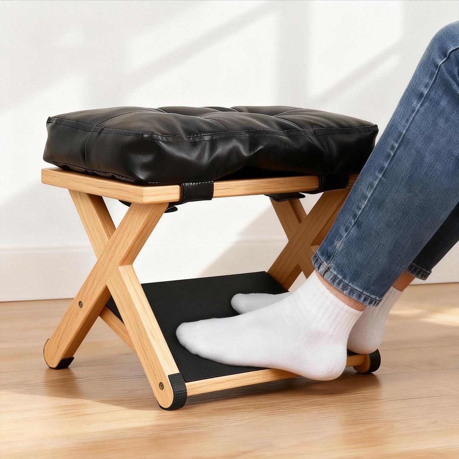 Foot Rest Under Desk Wooden Do - Footrest Under Desk ulasan dan harga