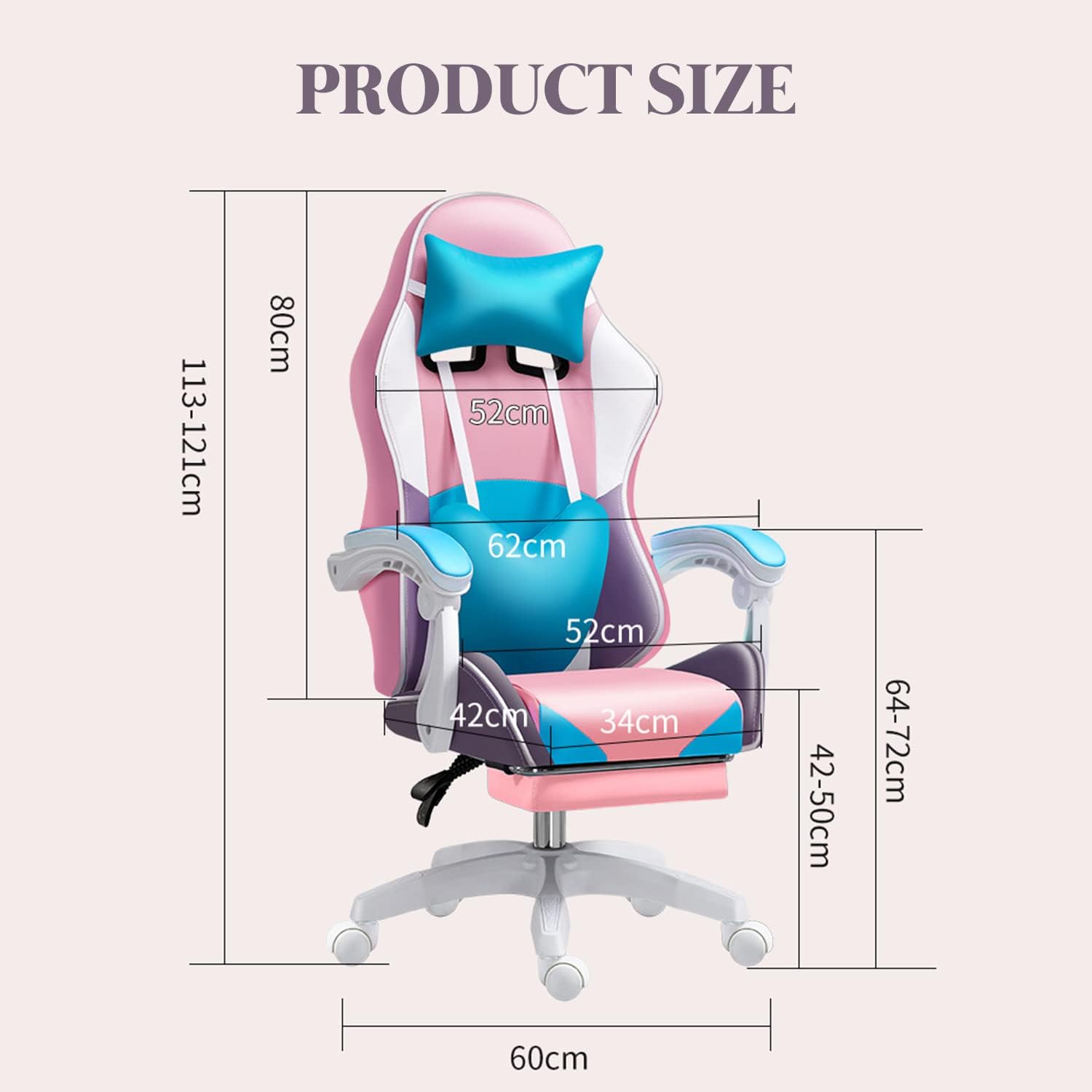 RGB LED Gaming Chair for Adult - Rgb Gaming Chair ulasan dan harga